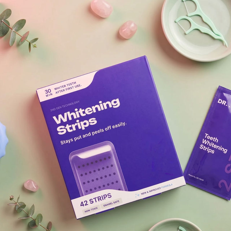 Advanced Teeth Whitening Strips – Bright Smile & Fresh Breath Care
